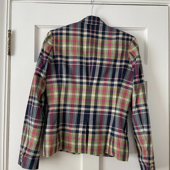 Ralph Lauren Black Label Plaid Blazer Size 4 EUC - Picture 2 of 3